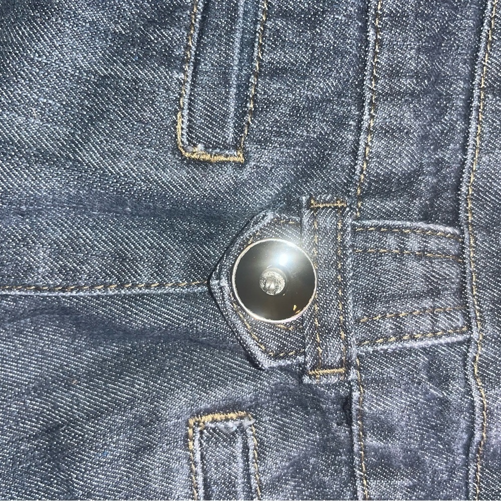 Boom Boom Bermuda Denim Shorts – Size 11 – Y2K Paisley Lined - Picture 3 of 6